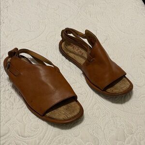 Kork-Ease Tan Leather Sandals
